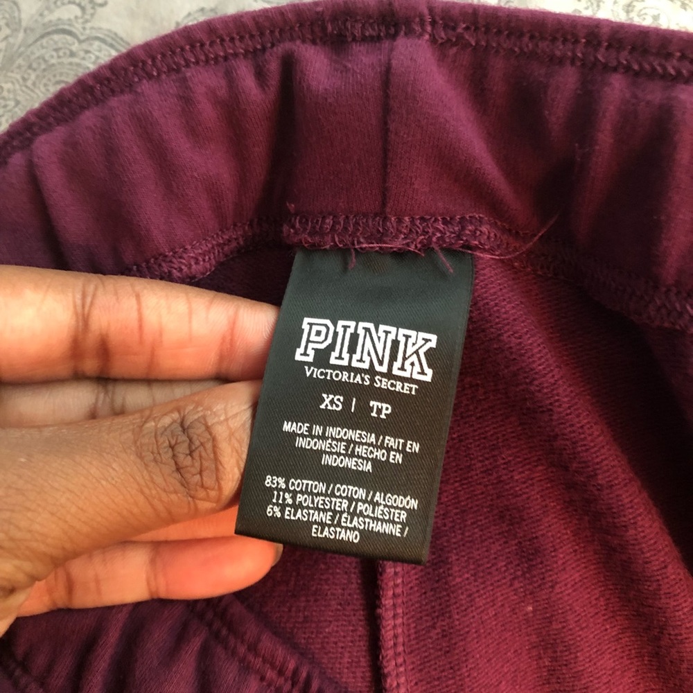 Pink Victoria drawstring leggings